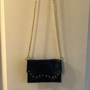 Mud pie blue crossbody bag